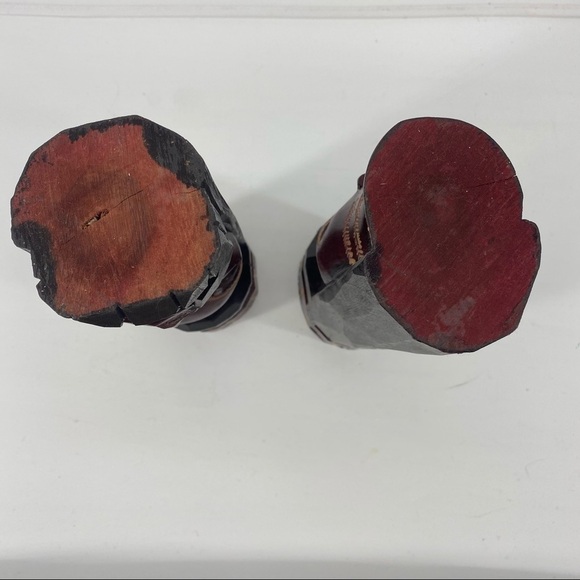 Jamaican Carved Statutes Pair of Two Man & Woman - Picture 4 of 7